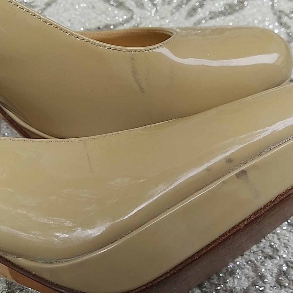 Kate Spade Kendra Round Toe Nude Platform Pumps - Picture 5 of 8